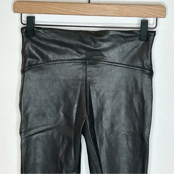SPANX Faux Leather Leggings Black Size Medium Tall - Picture 7 of 11